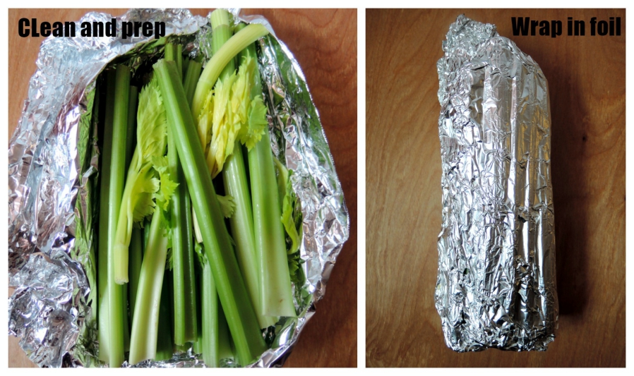 celery in foil photo