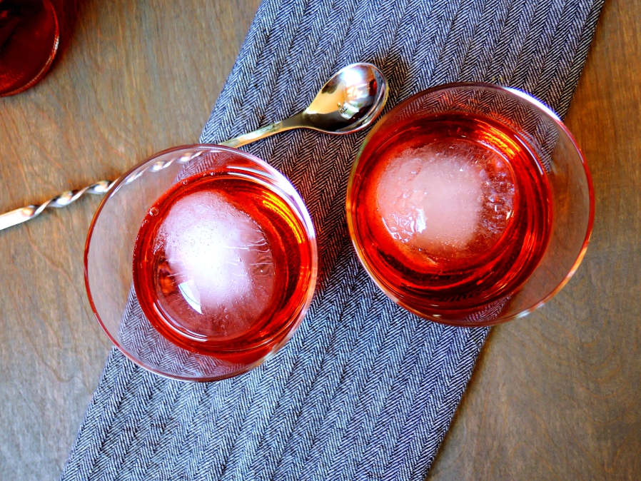 overview shot of negroni