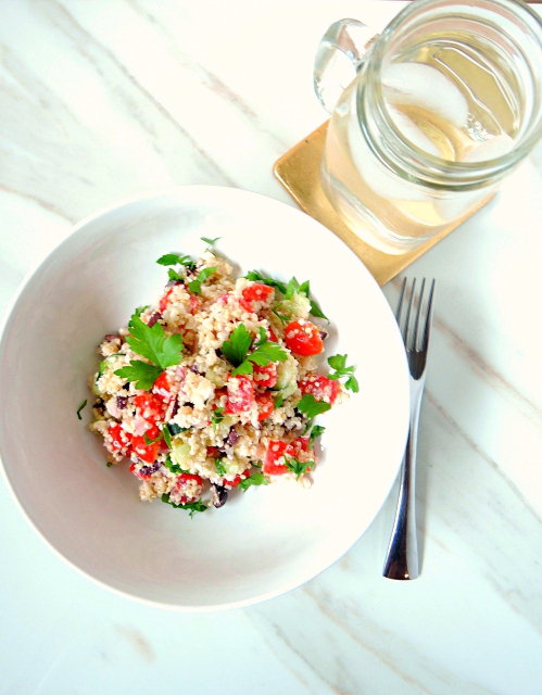 mediterranean quinoa salad #vegetarian #glutenfree