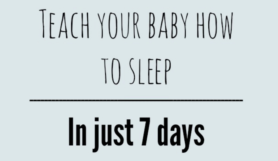 Teach Your Baby How to Sleep {in 7 days!}