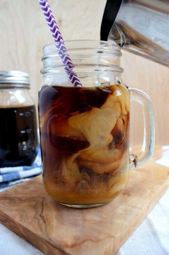cold-brewed iced coffee