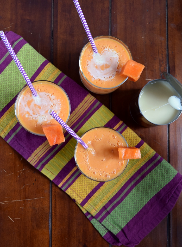 papaya smoothie or merengada.5