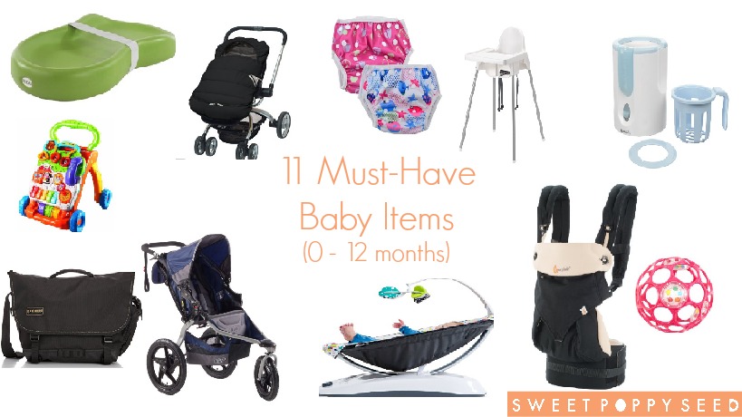 11 Must-Have Baby Items (0 - 12 months) - Sweet Poppy Seed