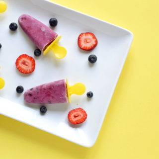 berry coconut popsicle
