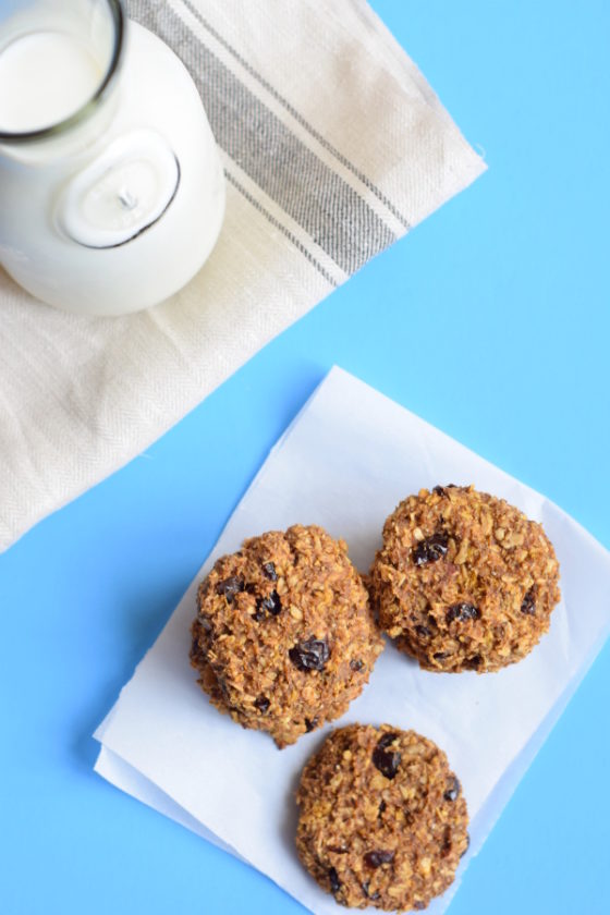 Pumpkin and Oats Breakfast Cookies #glutenfree #vegan #dairyfree