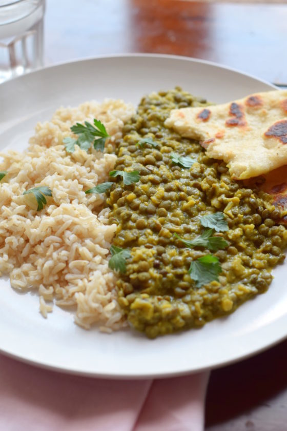 Julia Turshen's Curried Lentils with Coconut Milk
