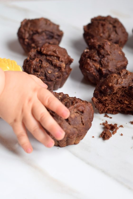 Healthy Chocolate Lentil Muffins