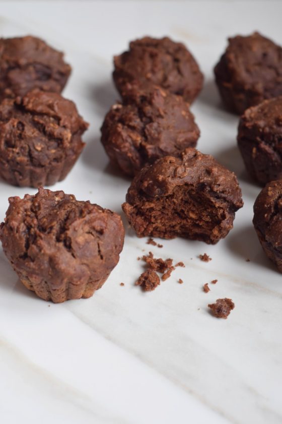 Healthy Chocolate Lentil Muffins